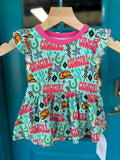 Neon Cowgirl Bamboo Skirted Romper (FINAL SALE)