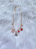 Flirty fortune charm necklace
