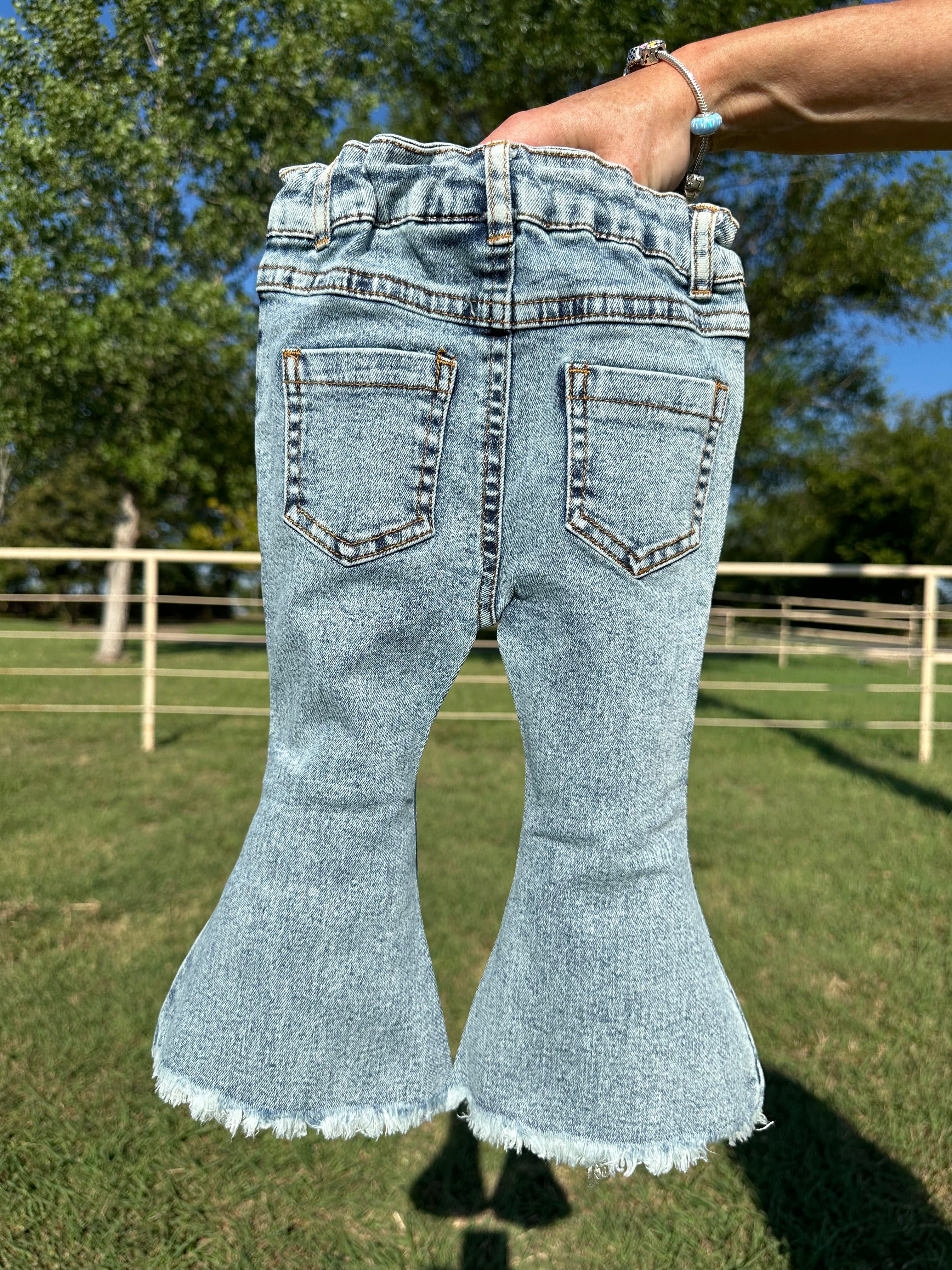 Bedazzled Denim Flares