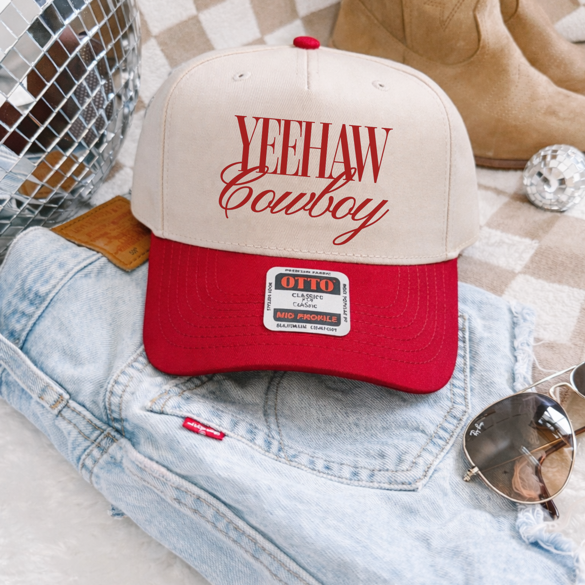 Yeehaw Cowboy Trucker Hat – Western Cowgirl Graphic Cap
